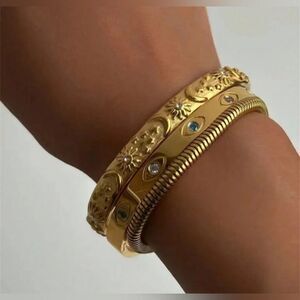 Boho evil eye bangle M814